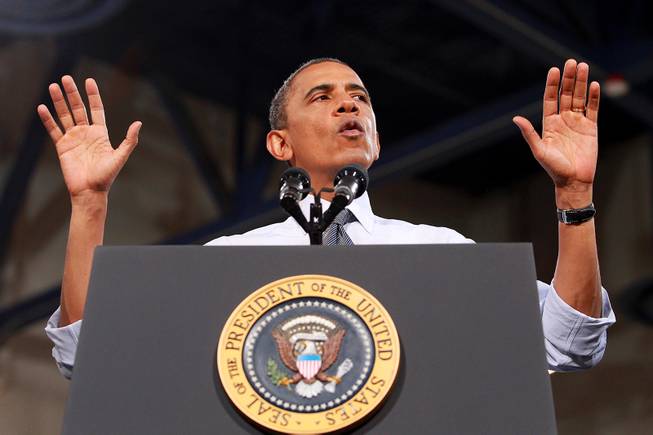 President Obama Speaks at Cashman Center
